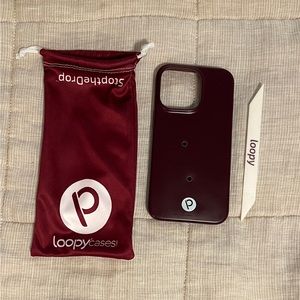 Loopy Case iPhone 13 Pro Wine Matte Righty